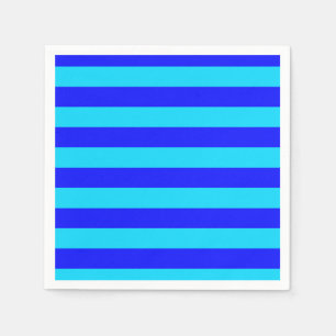 Serviette En Papier Bleu clair et Bleu foncé