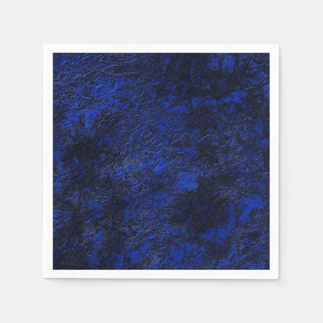 Serviette En Papier Bleu cobalt (Devant)