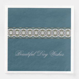 Serviette En Papier Bleu élégant tous les jours