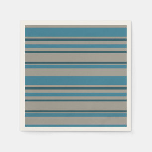 Serviette En Papier Bleu et gris
