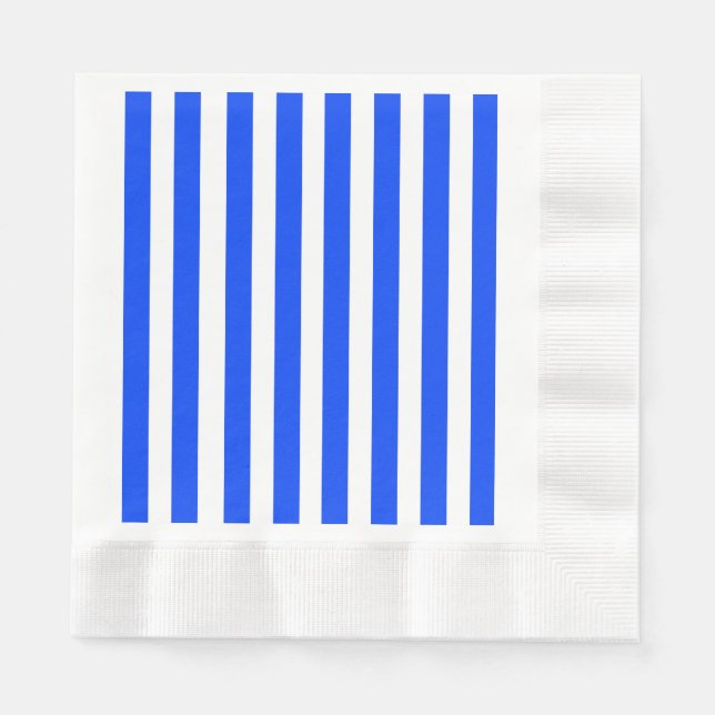 Serviette En Papier Bleu et Motif blanc pour voiles verticales (Devant)