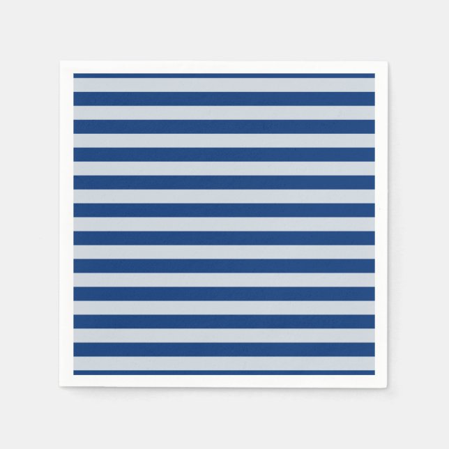 Serviette En Papier Bleu foncé et clair (Devant)