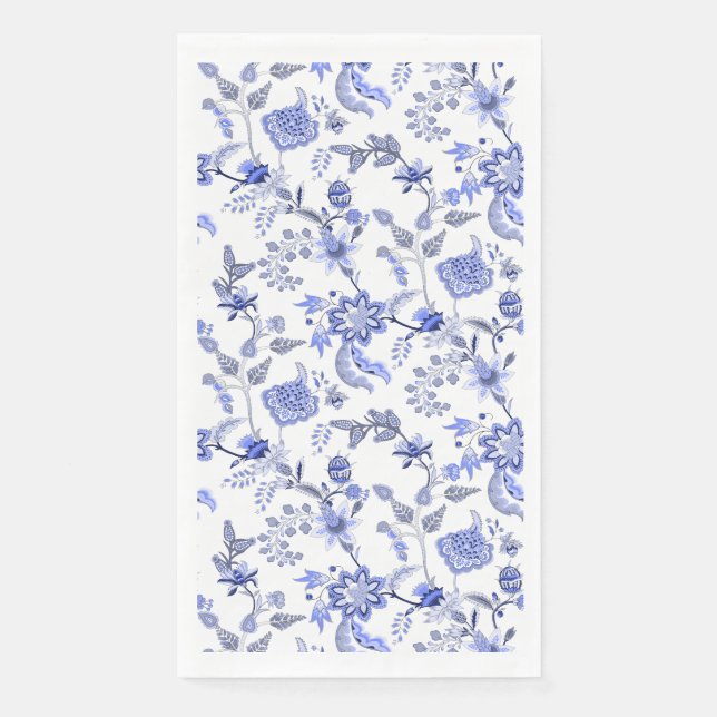 Serviette En Papier Bleu Français  (Devant)