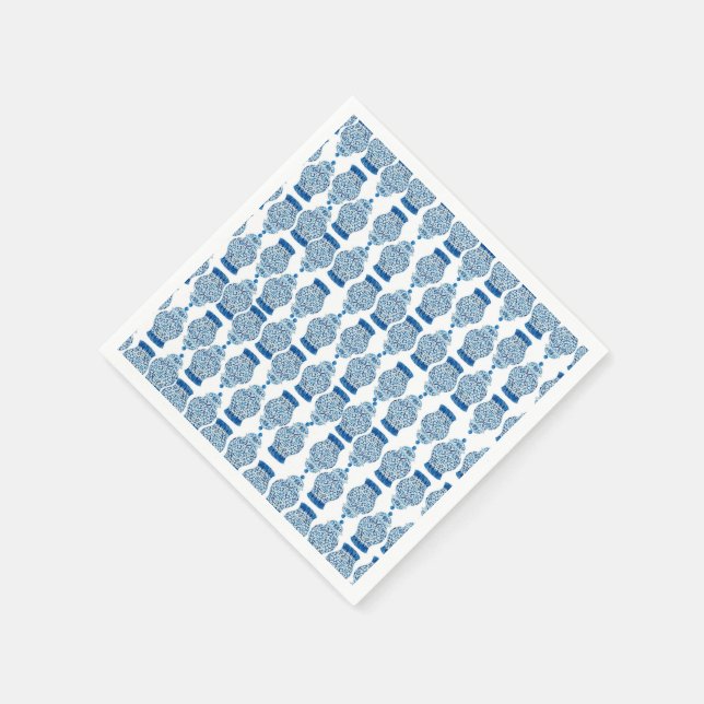 Serviette En Papier Bleu Ginger Jar Lance Blanket (Coin)