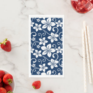SERVIETTE EN PAPIER BLEU HAWAII (BLEU DE LA MARINE)