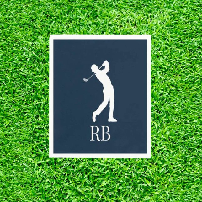 Serviette En Papier bleu marine Golf (Tee-rrific Treasures for Dad's Best Swing!)