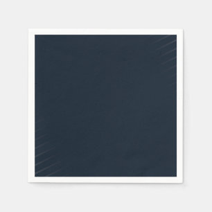 Serviette En Papier Bleu Marine Uni