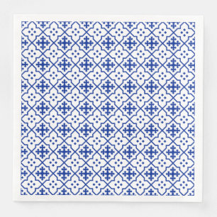 Serviette En Papier Bleu marocain