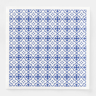 Serviette En Papier Bleu marocain