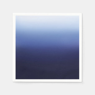 Serviette En Papier Bleu Moderne Minimaliste de la Mer Océanique Maria