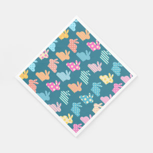 Serviette En Papier Bleu Motif Bleu de Pâques