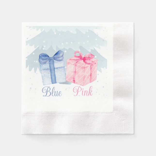 Serviette En Papier Bleu ou rose Que pensez-vous que le genre révèle ? (Devant)