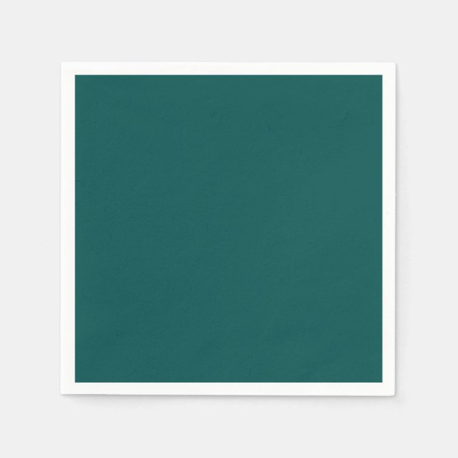 Serviette En Papier Bleu sarcelle profond (Devant)