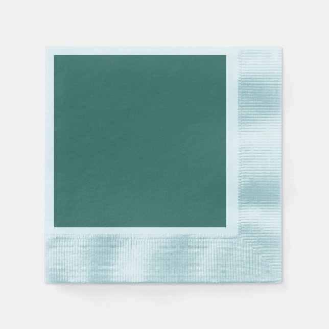 Serviette En Papier Bleu vert foncé (couleur solide) (Devant)