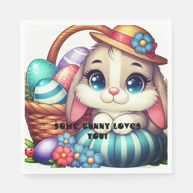 Serviette En Papier Bliss Bunny Springtime (Devant)