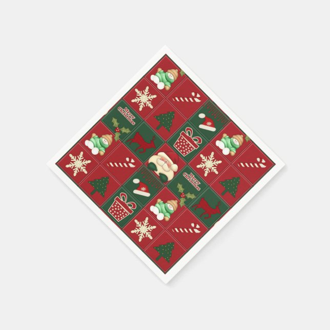 Serviette En Papier Blocs de Noël-PAPIER NAPKINS (Coin)