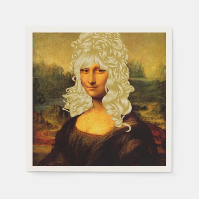 Serviette En Papier Blonde Mona Lisa (Devant)