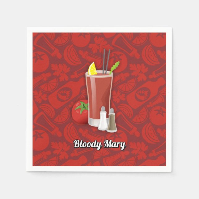 Serviette En Papier Bloody Mary (Devant)