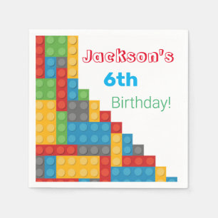 Serviette En Papier Bloquer Décorations d'anniversaire à thème