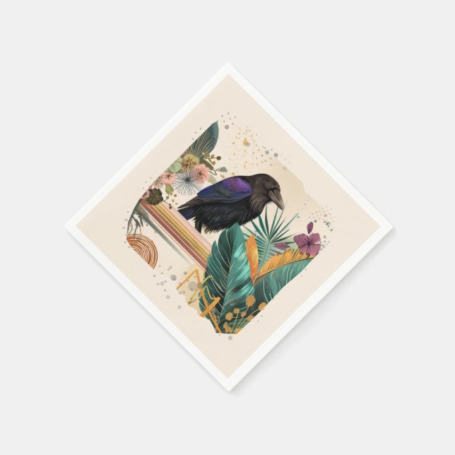 Serviette En Papier BlossomRaven dans la jungle (Coin)