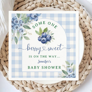 Serviette En Papier Blue Berry Baby shower Berry Sweet Papier Napkin