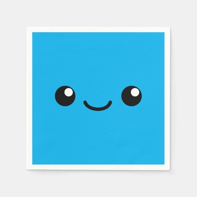 Serviette En Papier Blue Cutie (Devant)