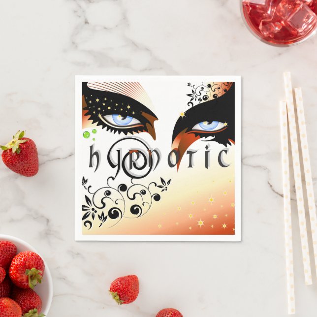 Serviette En Papier Blue Eyes Mode maquiller (En situation)