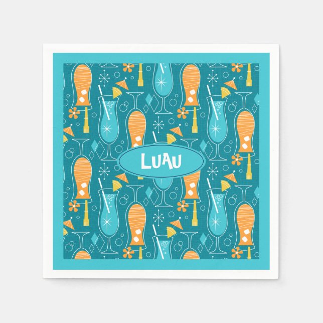 Serviette En Papier Blue Hawaii and Tropical Itch (Devant)