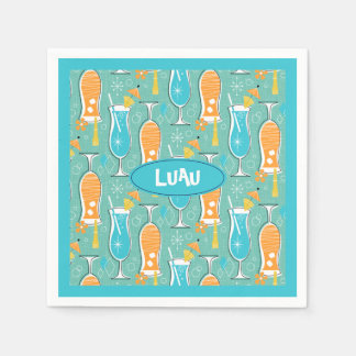 Serviette En Papier Blue Hawaii and Tropical Itch - Bg Turquoise