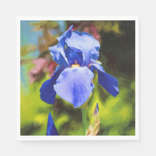 Serviette En Papier Blue Iris
