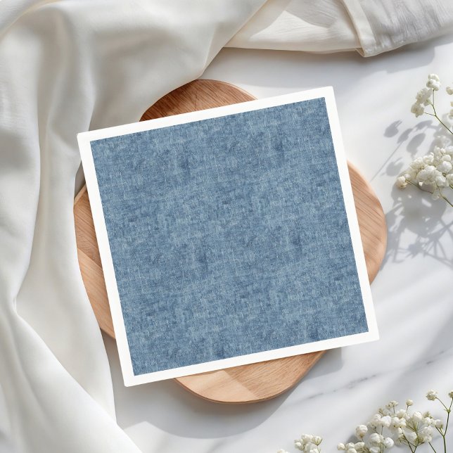Serviette En Papier Blue Jean Denim (Créateur téléchargé)