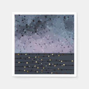 Serviette En Papier Blue purple