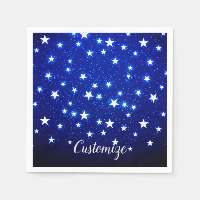 Serviette En Papier Blue Stargazer (Devant)