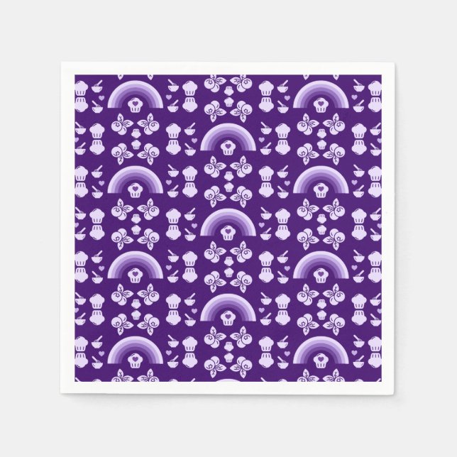 Serviette En Papier Blueberry Muffin Baker (Devant)