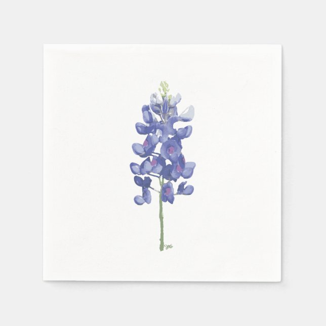 Serviette En Papier Bluebonnet à fleurs sauvages du Texas (Devant)
