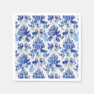 Serviette En Papier Bluebonnet Texas Wild Flower Motif