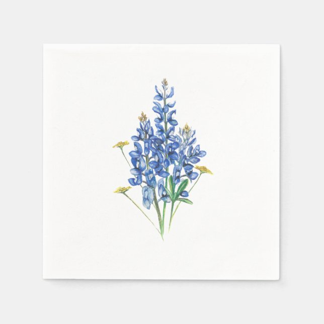 Serviette En Papier Bluebonnets (Devant)
