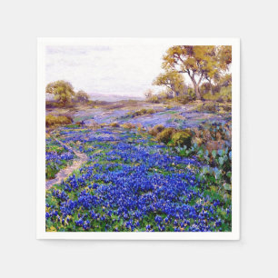 Serviette En Papier Bluebonnets à Twilight au nord de San Antonio,