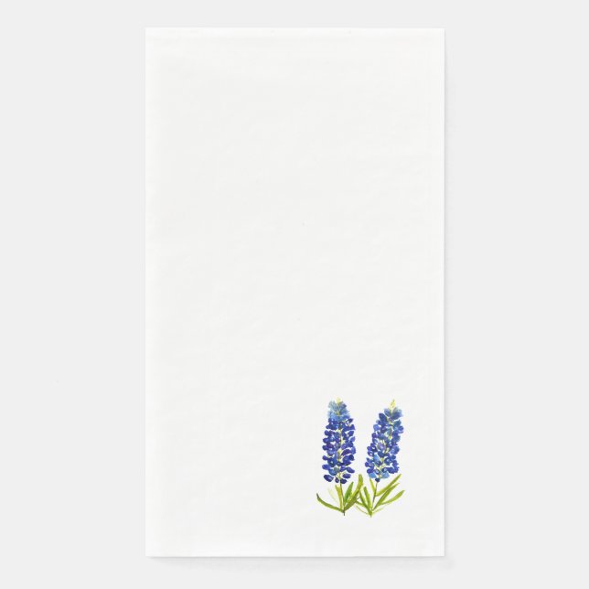 Serviette En Papier Bluebonnets Texas State Flowers Bluebonnet (Devant)