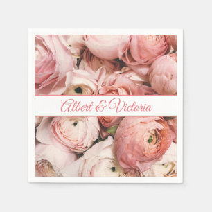 Serviette En Papier Blush floral