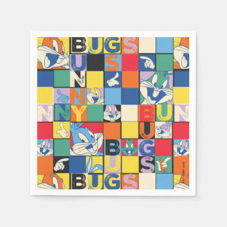 Serviette En Papier BOGS BUNNY™ Nom coloré et Vérificateur de visage