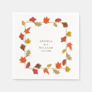 Serviette En Papier Boho Chic Mariage de automne