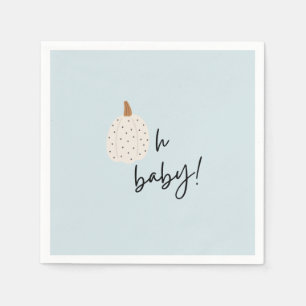 Serviette En Papier Boho Citrouille Oh Baby shower Napkin