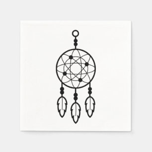 Serviette En Papier Boho Dream Catcher Native American Wedding Party