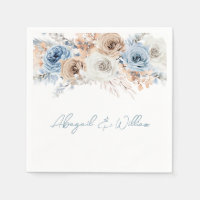 Boho Dusty Blue : Réception de mariage floral bohè