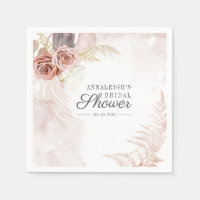 Boho Herbe de Pampa Terre Cuite Écriture Fête de M