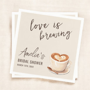 Serviette En Papier Boho Love est une fête de mariage autour du café