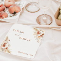 Boho Mariage Cocktail Papier Napkin