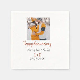 Serviette En Papier Boho moderne heureux anniversaire ajouter nom date