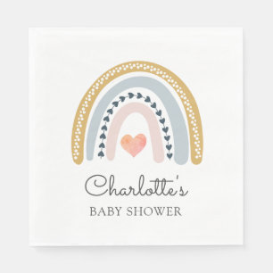 Serviette En Papier Boho Rainbow Baby shower classique papier